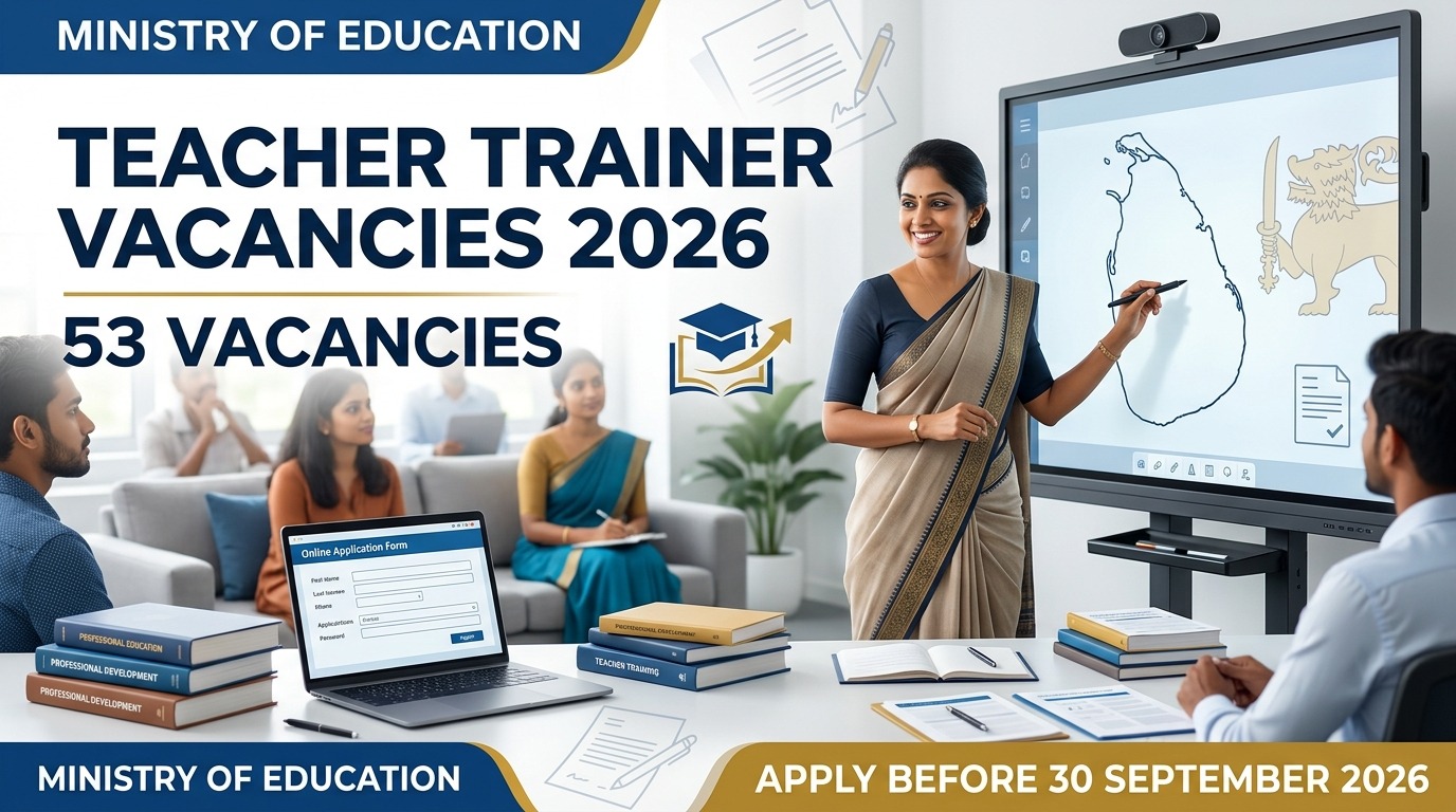 Teacher Trainer Jobs Sri Lanka 2026